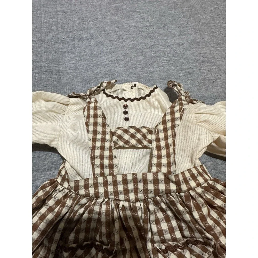Pleasant Company American Girl Addy Birthday Pinafore Snood Socks Hanger 1994 - Picture 4 of 8